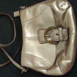 Coach gold purse